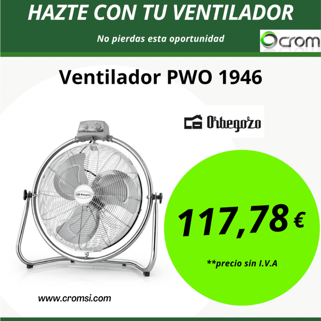 Ventilador Industrial PWO 1946 para Suministros Industriales